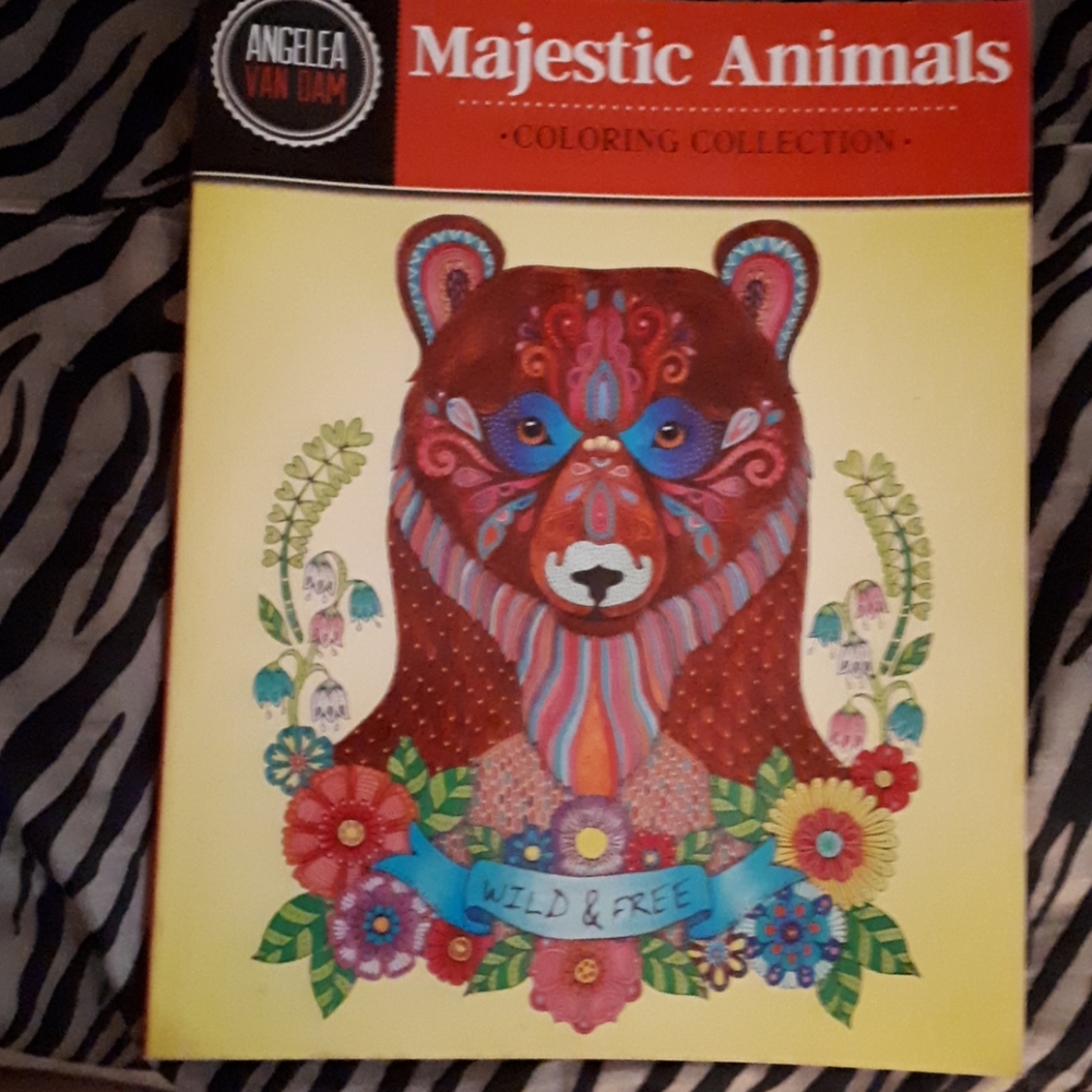 NEW, Majeatic Animal Colouring Book